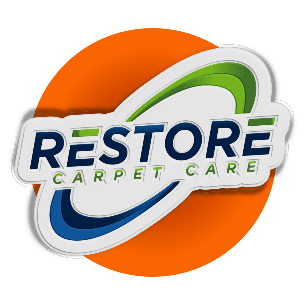 A logo of restore carpet care